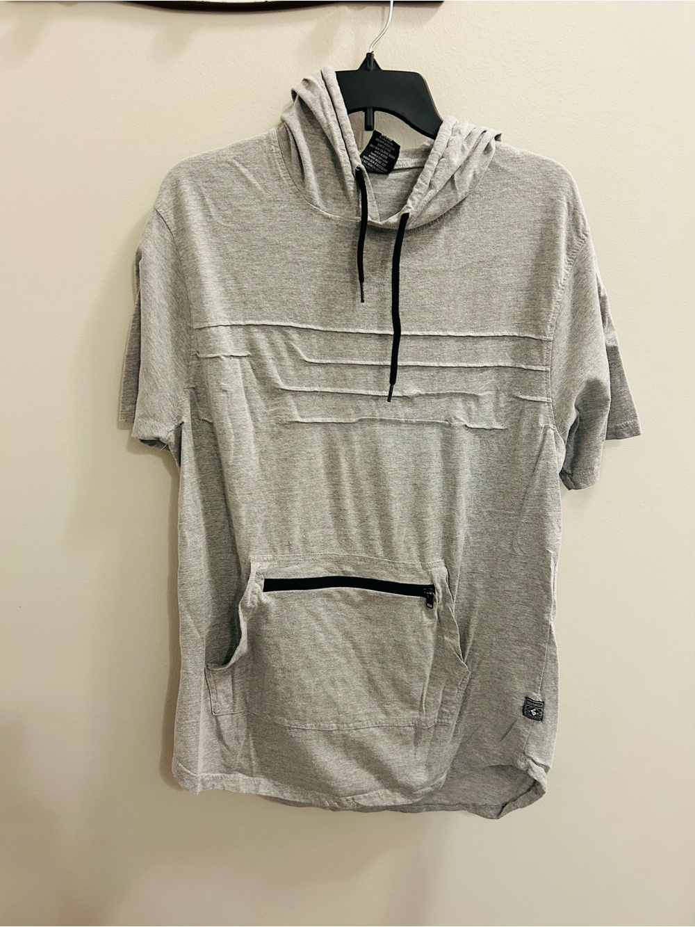South Pole Light Gray Short-Sleeve Hooded Tee
